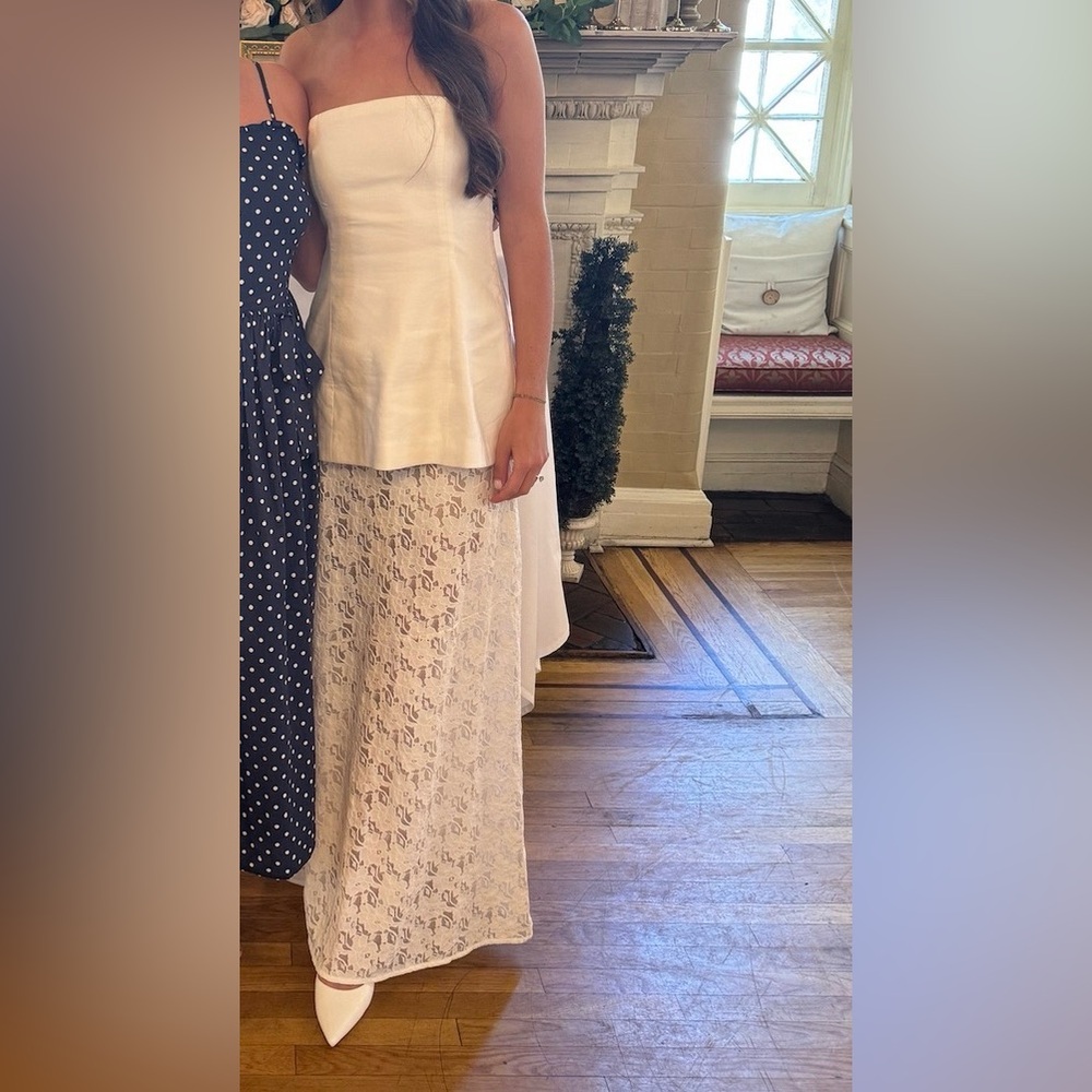 Dissh Loula Maxi Skirt in White and Because of Alice Top - Picture 3 of 4